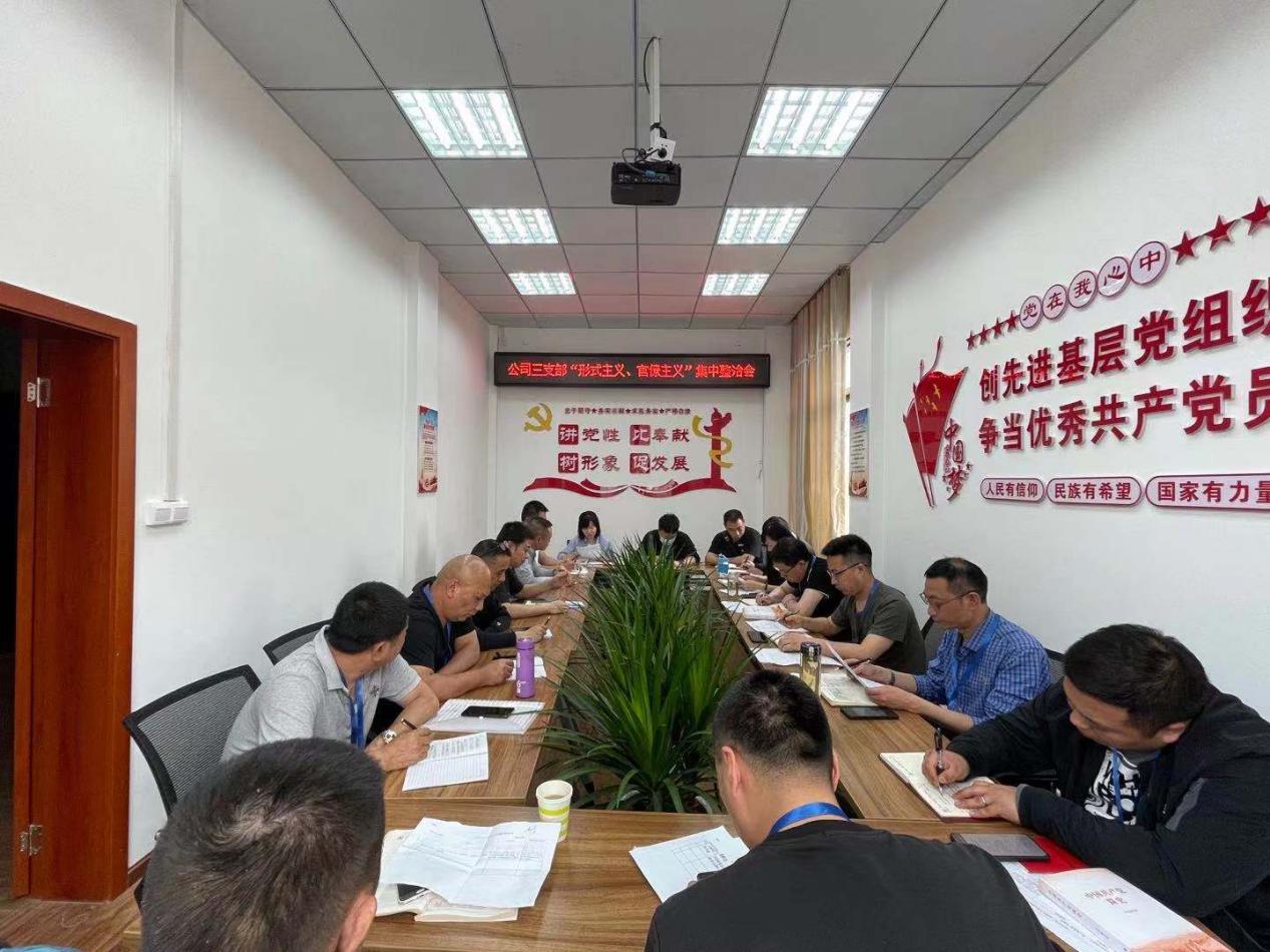公司三支部召開(kāi)黨員大會(huì)暨“形式主義、官僚主義”集中整治工作會(huì)